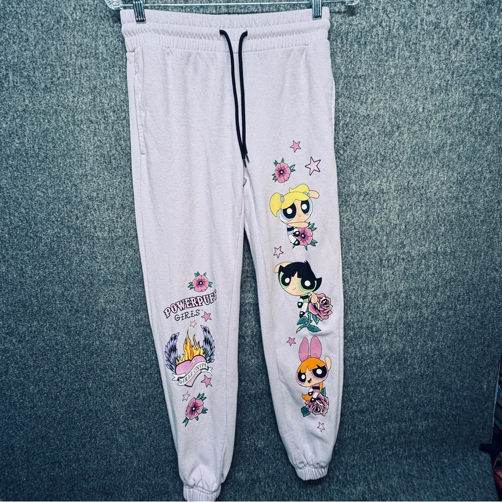Powerpuff Girls Joggers Pants Lavender Sunrise Size XS‎